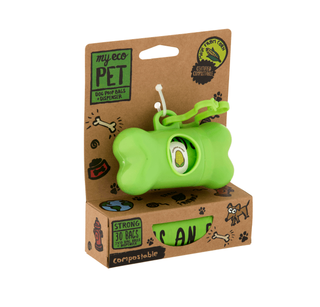 Dog Waste Bag Dispenser with 2 Rolls